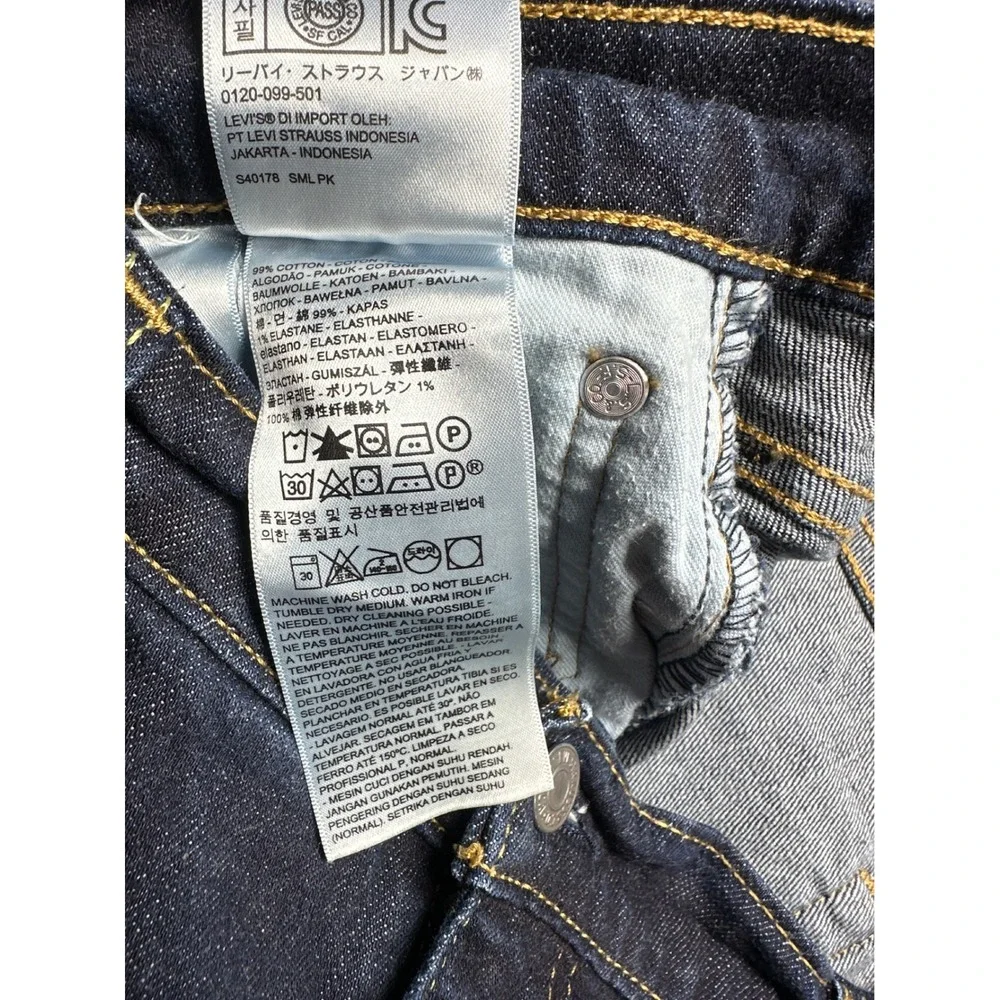 Levi's 541 Athletic Taper Men 41x29 Dark Indigo Blue Denim Jeans